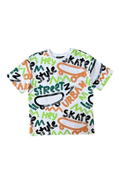 RYZE ÇOCUK Urban Printed T-Shirt White
