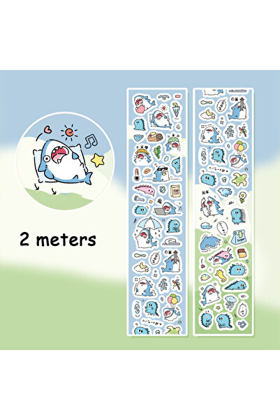 Choice ملصقات شريطية لطيفة على شكل حيوانات، ربع لفة، كتيبات حيوانات أليفة لطي...