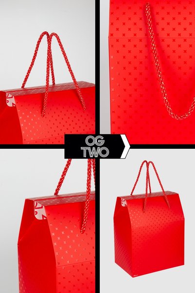OGTWO Premium Custom Design Large Size Gift Package Special Empty Cardboard Bag Gift Box for Special Occasions