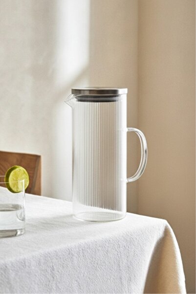 Perotti Bodrum 1200 ml Borosilikat Cam Sürahi Buzdolabı Sürahisi 70039