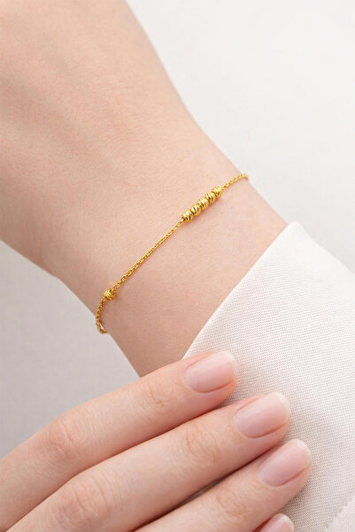 Bilezikci Dorika Toplu Taşsız Altın Bileklik