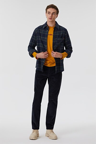 Lee Cooper Ricky Висока талія Прямий крій Прямі штанини Сині Чоловічі штани