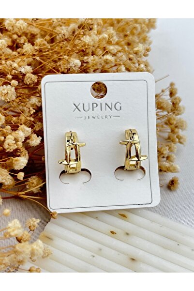 XUPING JEWELRY أقراط فولاذية على شكل مسمار بنتوءات على الحلقة
