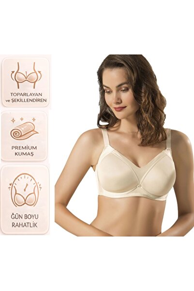 bipamuk Kadın C Cup Toparlayıcı Sütyen Kalın Askılı Küçülten ve Şekillendiren...