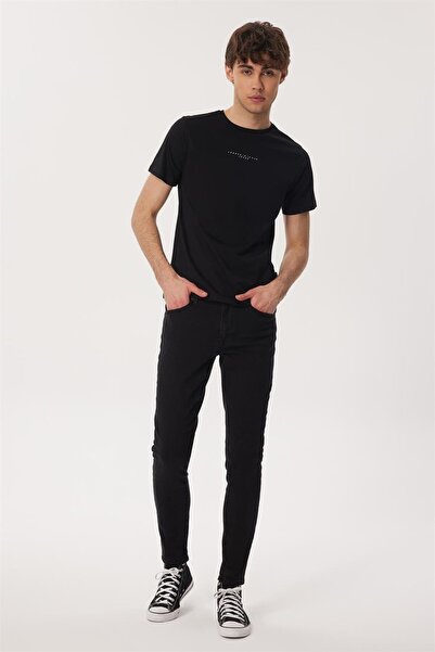 Lee Cooper Чоловіча футболка Moss з круглим вирізом, 100% бавовна, чорного ко...