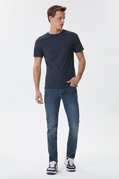 Lee Cooper Rogers Men's 100% Cotton Crew Neck T-Shirt Anthracite