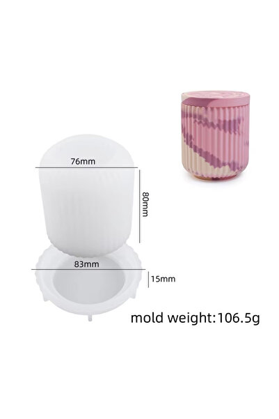Choice قالب سيليكون ثلاثي الأبعاد على شكل كوب شموع غير منتظم مصنوع من شبكة خر...