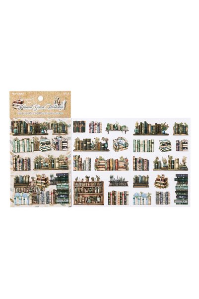 Choice C 2sheets Book Gallery Series Retro 3D Relief Die Cutting Stickers Cre...