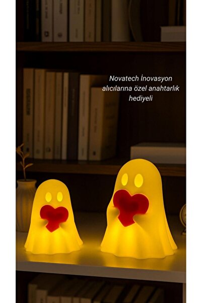 Genel Markalar Kalpli Hayalet Figürü 2’li Pilli Mum İle Kullanım Romantik Ev ...