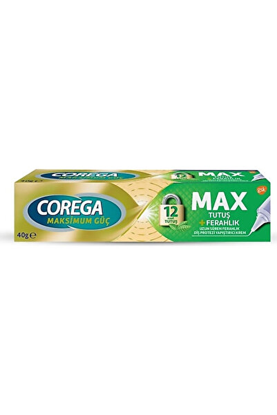 Corega Max Tutuş Ve Ferahlık Diş Protezi Yapıştırıcı Krem 40 gr