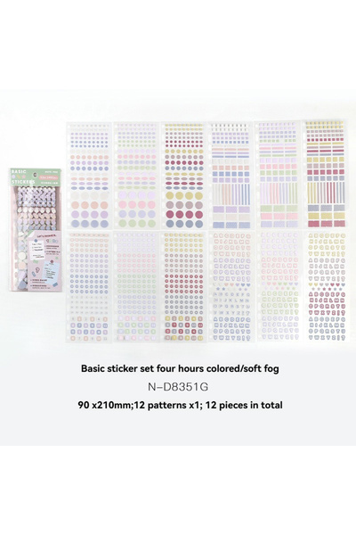 Choice style5 1PC Sticker Set Four Time Colored Art Dots Marking Film Cutting...