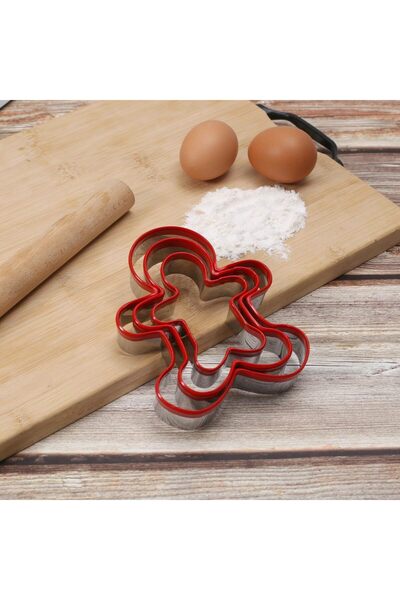 Choice 3 قطع من قوالب تقطيع بسكويت رجل الزنجبيل، 3 قطع من قوالب تقطيع بسكويت ...