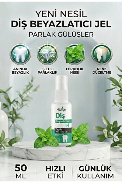 İlla Life Diş Beyazlatıcı Jel Yeni Nesil Mor Renk Whitening Hızlı Etkili Diş ...