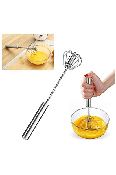 ZUZU MADE Paslanmaz Çelik Basmalı Otomatik Mikser Çırpıcı & Karıştırıcı Basma...