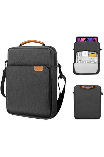 Leon Lifestyle شنطة كتف لجهاز آيباد ومنظم إكسسوارات رقمية - حقيبة حماية تابلت...