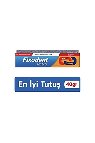 Fixodent Plus En Iyi Tutuş Diş Protez Yapıştırıcı Krem 40gr