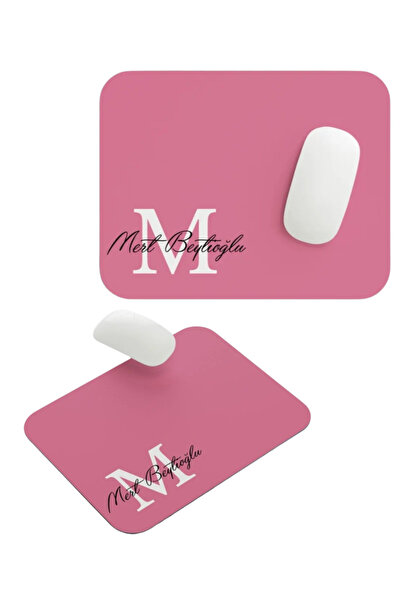 Home Kişiye Özel İsimli Pembe Mouse Pad – Harf ve İsim Baskılı, Şık Masaüstü ...