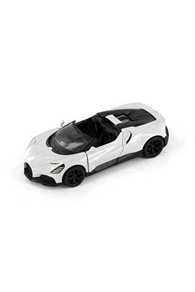 Kinsmart Bugatti Mistral Çek Bırak Metal Lisanslı Araç Çek Bırak Özellikli Beyaz
