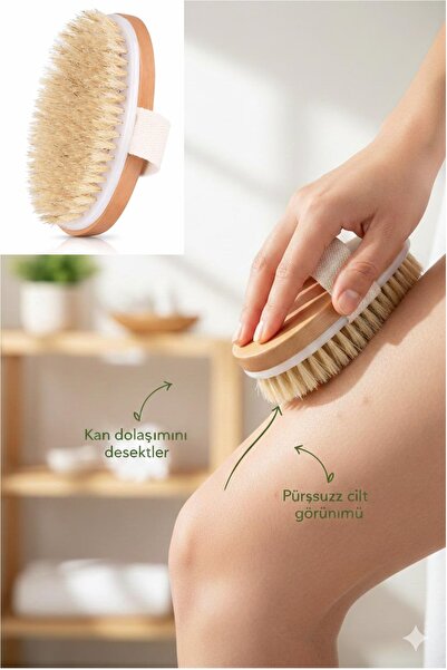 Kitchen Beauty Doğal At Kılı Selülit Fırçası