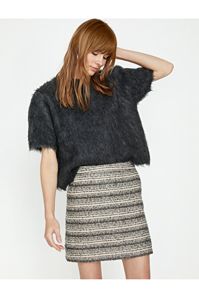 Koton Damenrock in Ecru 9KAK72047UW