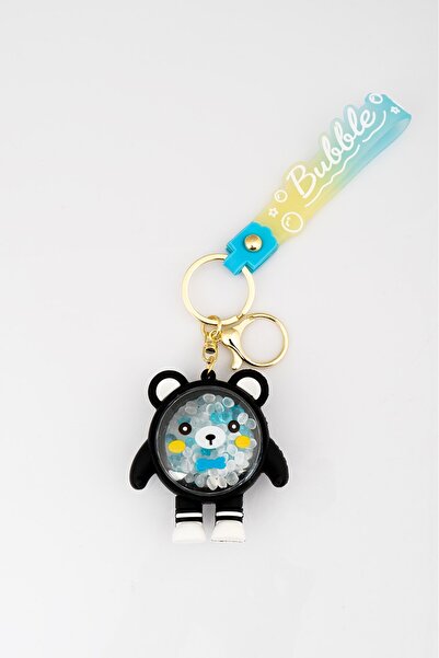 Super Rare سلسلة مفاتيح على شكل فقاعة تيدي بير FT2515SY