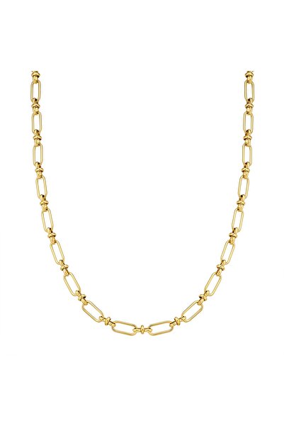 True Rebels Edelstahlhalskette Kette Edelstahl gelbgold