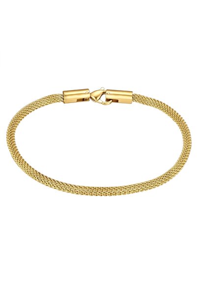 True Rebels Edelstahlarmband Armband Edelstahl gelbgold