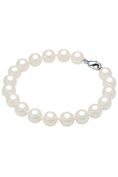 Lulu & Jane Perlenarmband Armband Muschelkernperle weiß