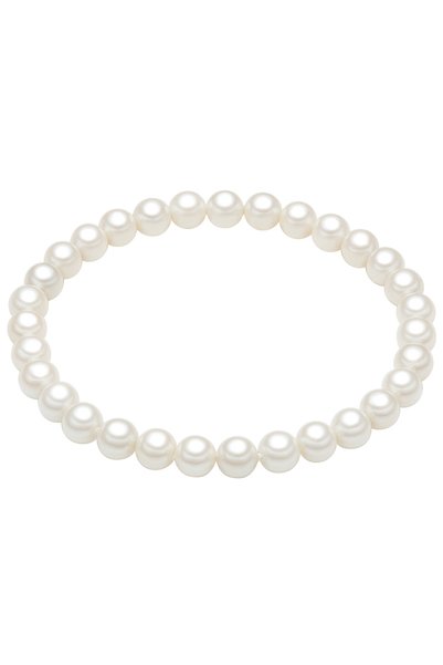 Generic Brand Perlenarmband Armband Muschelkernperle weiß