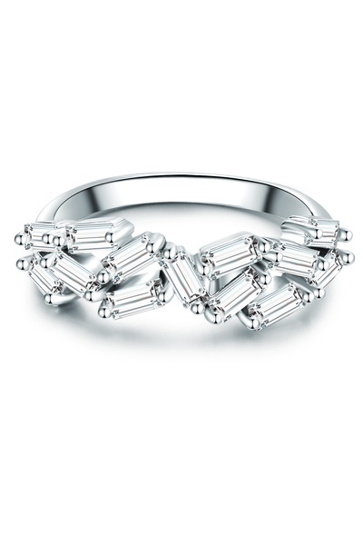 Trilani Silberring Ring Sterling Silber Zirkonia weiß