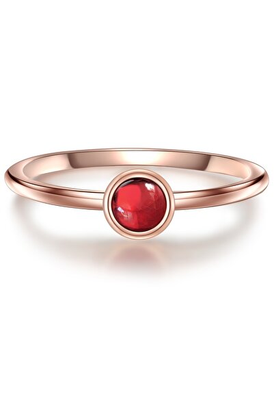 Glanzstücke München Silberring Ring Sterling Silber roségold Granat