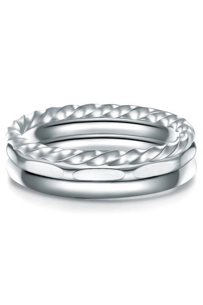 eastside Edelstahlring 3er Set Ringe Edelstahl