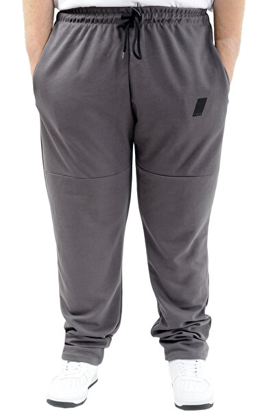 ModeXL Large Size Men's Sweatpants with Pockets Parakli 24515 Smoked