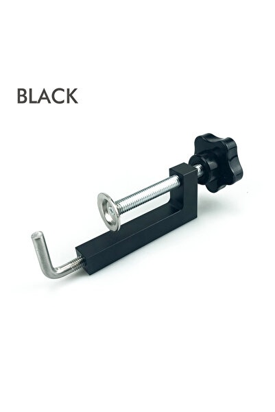 Choice مشابك تثبيت عالمية سوداء اللون، قابلة للتعديل والدوران 360 درجة، مشابك...