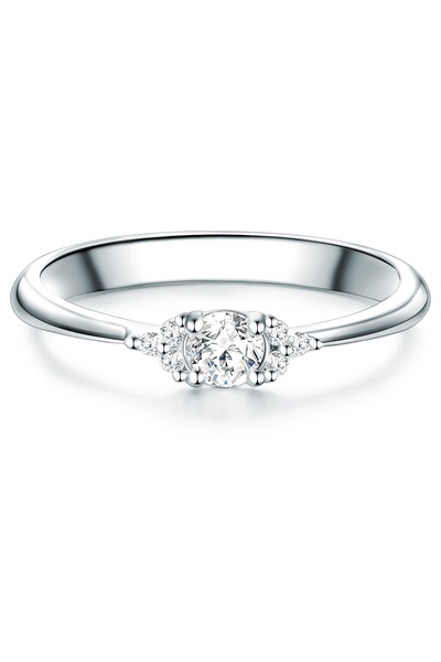 Trilani Silberring Ring Sterling Silber Zirkonia weiß
