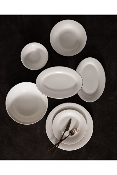 Madame Coco Solara 6 Kişilik 27 Parça Yemek Takımı - Beyaz/Silver