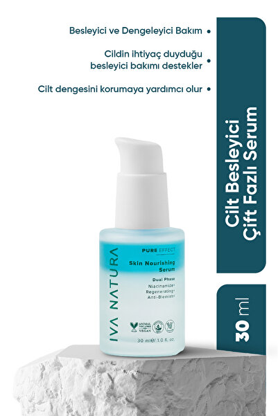 Iva Natura Skin Nourishing Barrier Serum Çift Fazlı Niacinamide & Peptit Dest...