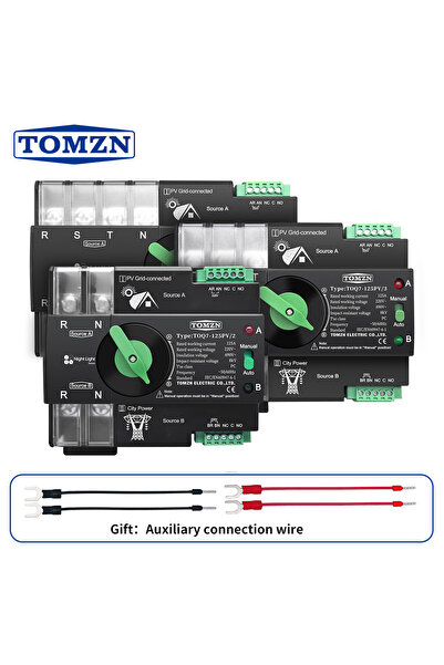 Choice 2P L N 220V-230V 125A TOMZN Din Rail 2P 3P 4P 63A 100A 125A 230V طاقة ...