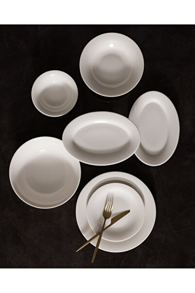 Madame Coco Solara 6 Kişilik 27 Parça Yemek Takımı - Beyaz
