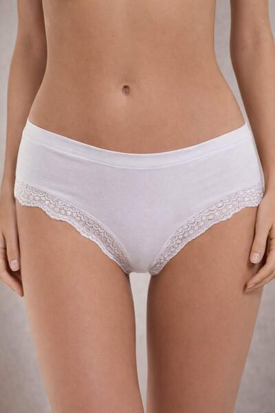 AYYILDIZ 2035 Бели гащи с висока талия