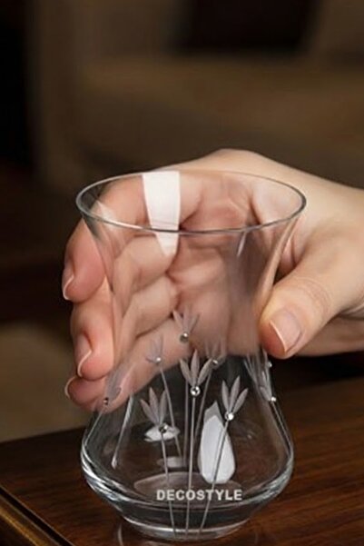 DECOSTYLE Tulip 6-Piece Cold Cut Crystal Decor Slim-Waisted Tea Cup - Custom ...