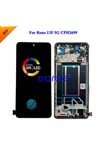 Choice Black With Frame New AMOLED LCD Screen For Oppo Reno 13F 5G LCD For Op...
