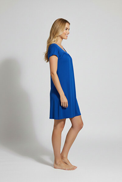 AYYILDIZ Polmesiac a hviezda 59333 Saks česané bavlnené šaty