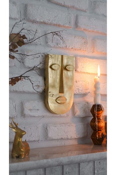 jeane home decor 21cm Soyut Dekoratif Yüz Modeli Duvar Askılık Obje Hediyelik