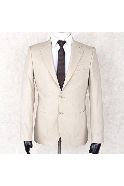 Jan Carlucci Summer Two Buttons-Half Lining- Slimfit Drop 6 Jacket-Light Ston...