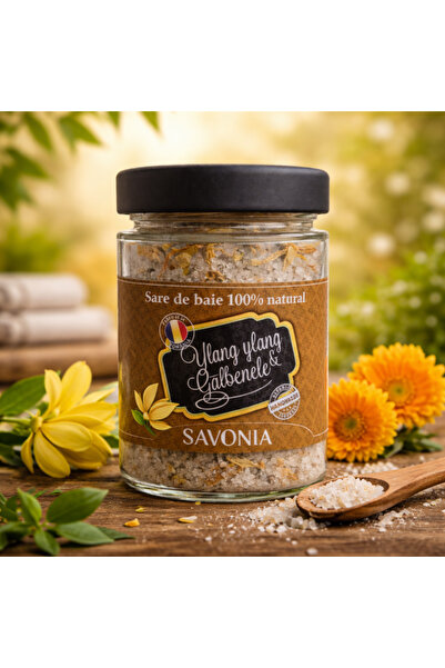 Savonia 100% Bath Salt, Ylang Ylang and Marigold - 350 gr