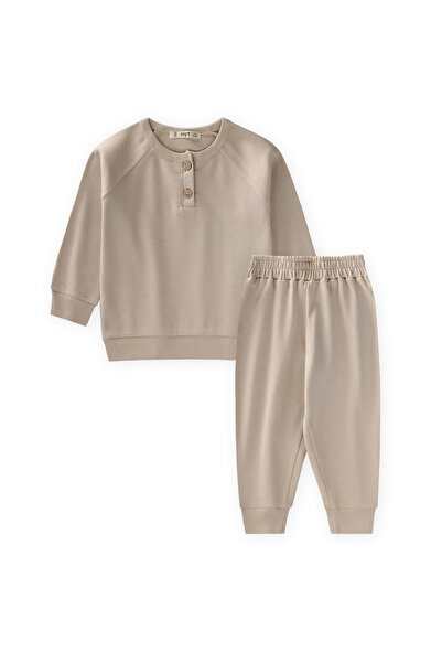 Cigit Reglan Kol Patlı Erkek Basıc Takım 1-5 Yaş Bej