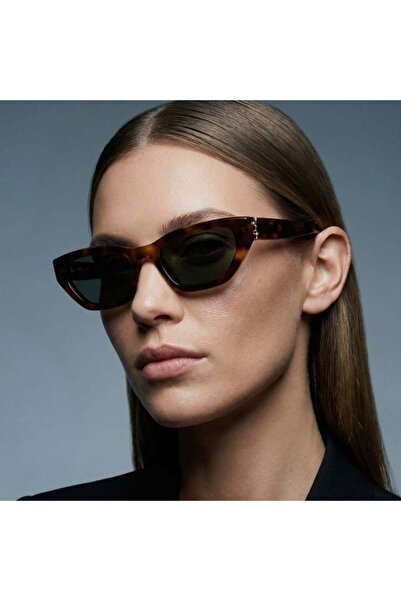 Saint Laurent نظارات شمسية للنساء من باريس SL M126 003 54-20 - إطار بني، زجاج...