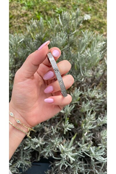 Merlina Jewelry KARARMAZ ÇEKİK ÖZEL TASARKM KELEPÇE ZİRKON TAŞLI BİLEZİK