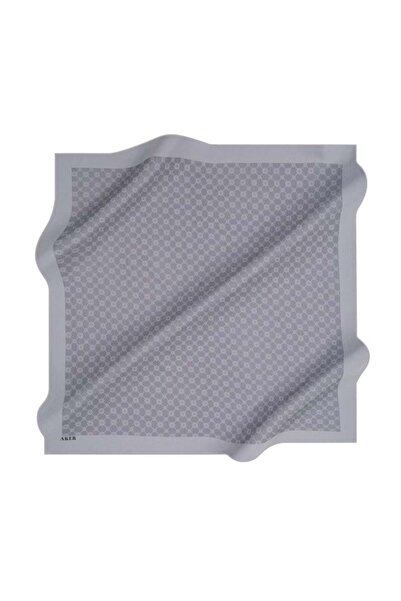 Aker Elegance Monogram Eşarp - 1090500-971 - Gri